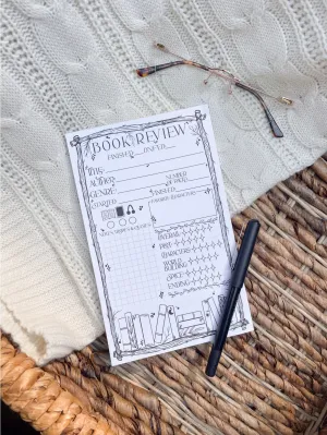 Book Review Reading Notepad