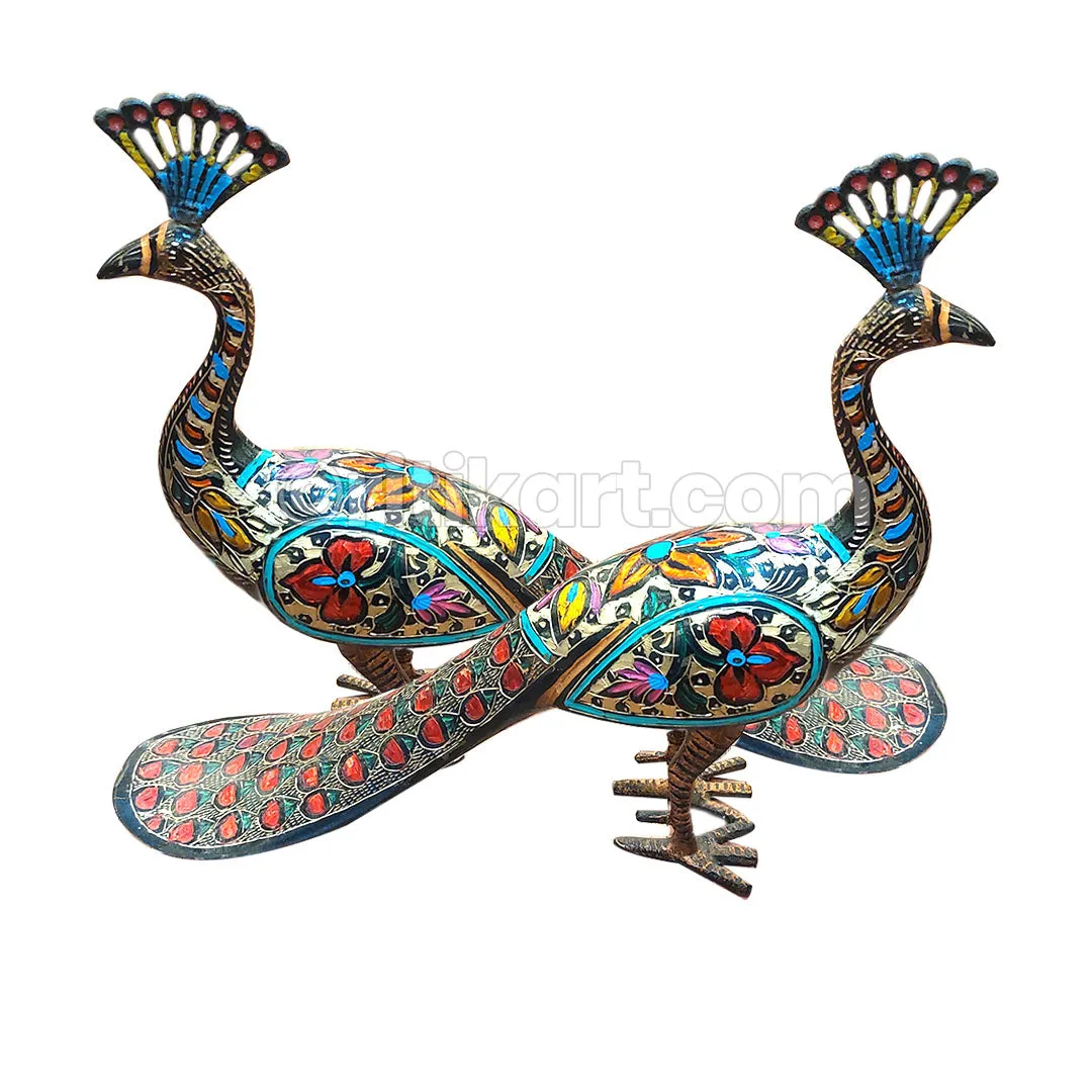 Brass Handcrafted Decorative  Peacock Statue.