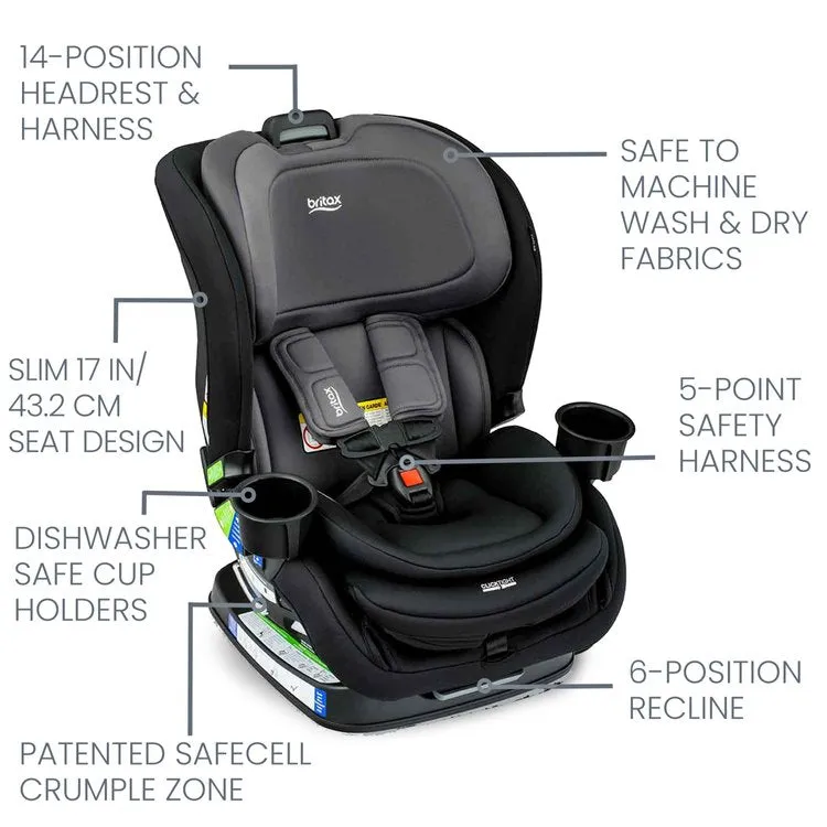 Britax Poplar™ Convertible Car Seat (Stone Onyx)