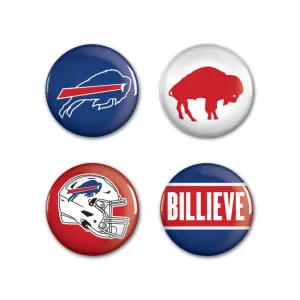 Buffalo Bills Buttons 4 Pack