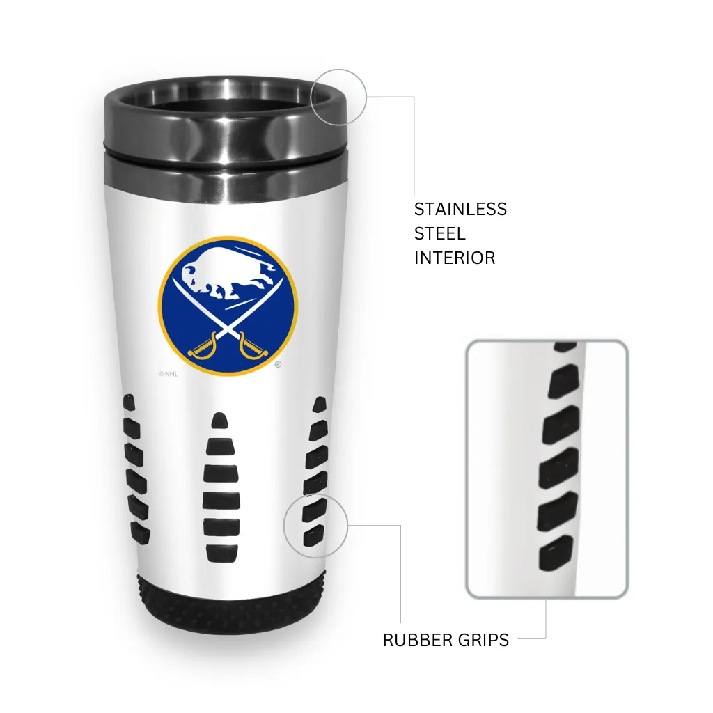 Buffalo Sabres Travel Mug - 16 oz. White Huntsville