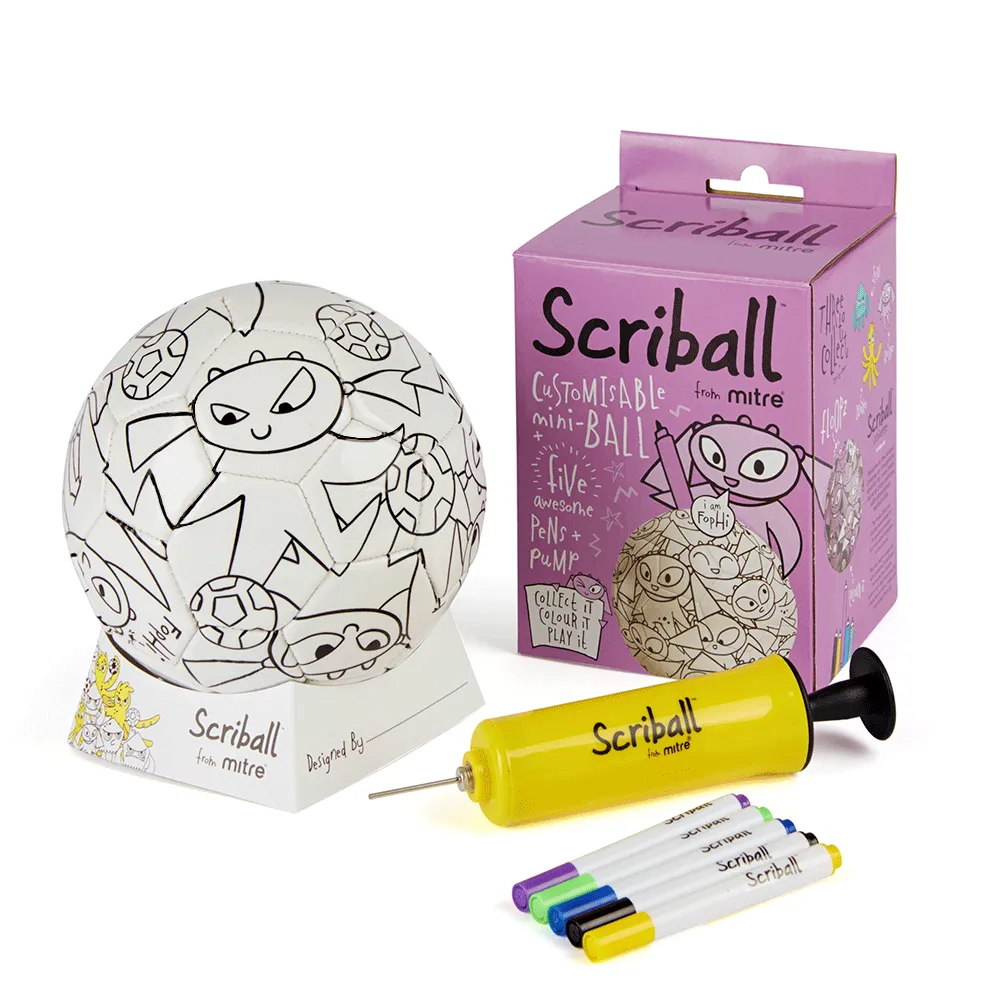 Bulk Buy Scriball Customisable Football Gift Sets -  ideal for childrens party bags