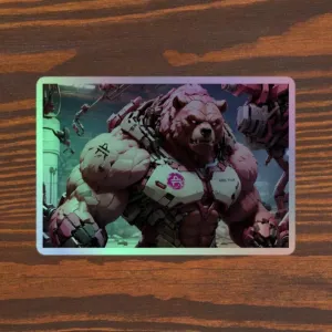 Bullish AMP Bear Holographic Sticker