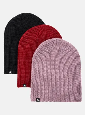 Burton Recycled DND Beanie 3 Pack - True Black / Sun Dried Tomato / Elderberry