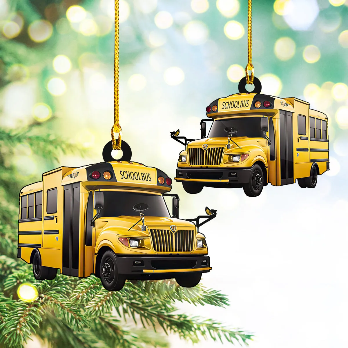 Bus - Shaped Ornament 01