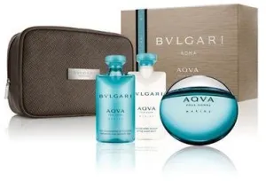 Bvlgari Aqva Marine perfume for men 4x100ml gift set with pouch