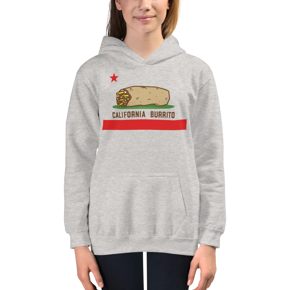 California Burrito Youth Heather Grey Hoodie