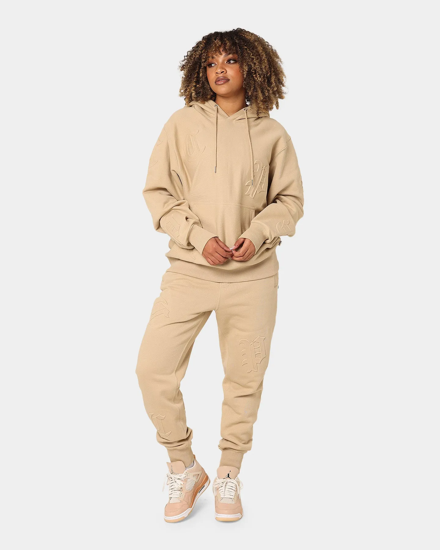 Carré CP Impression Classic Hoodie Stone