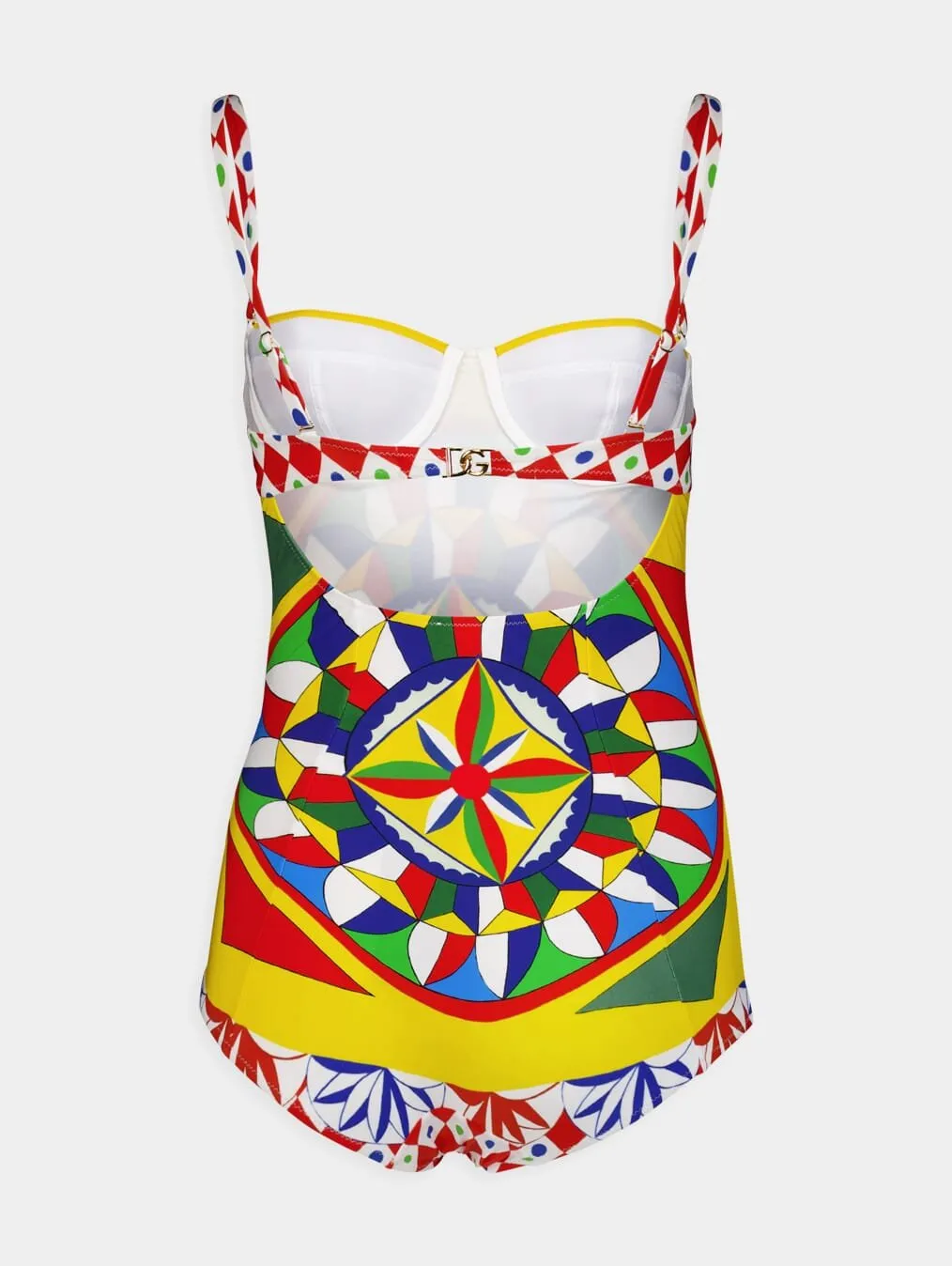 Carretto-Print Balconette Swimsuit