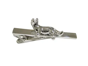 Centered Shiny Fox Pendant Tie Clip