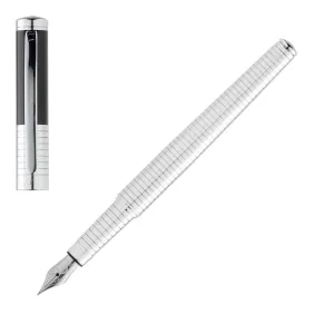 CERRUTI 1881 NSH0632B-Fountain pen Crosswall Chrome
