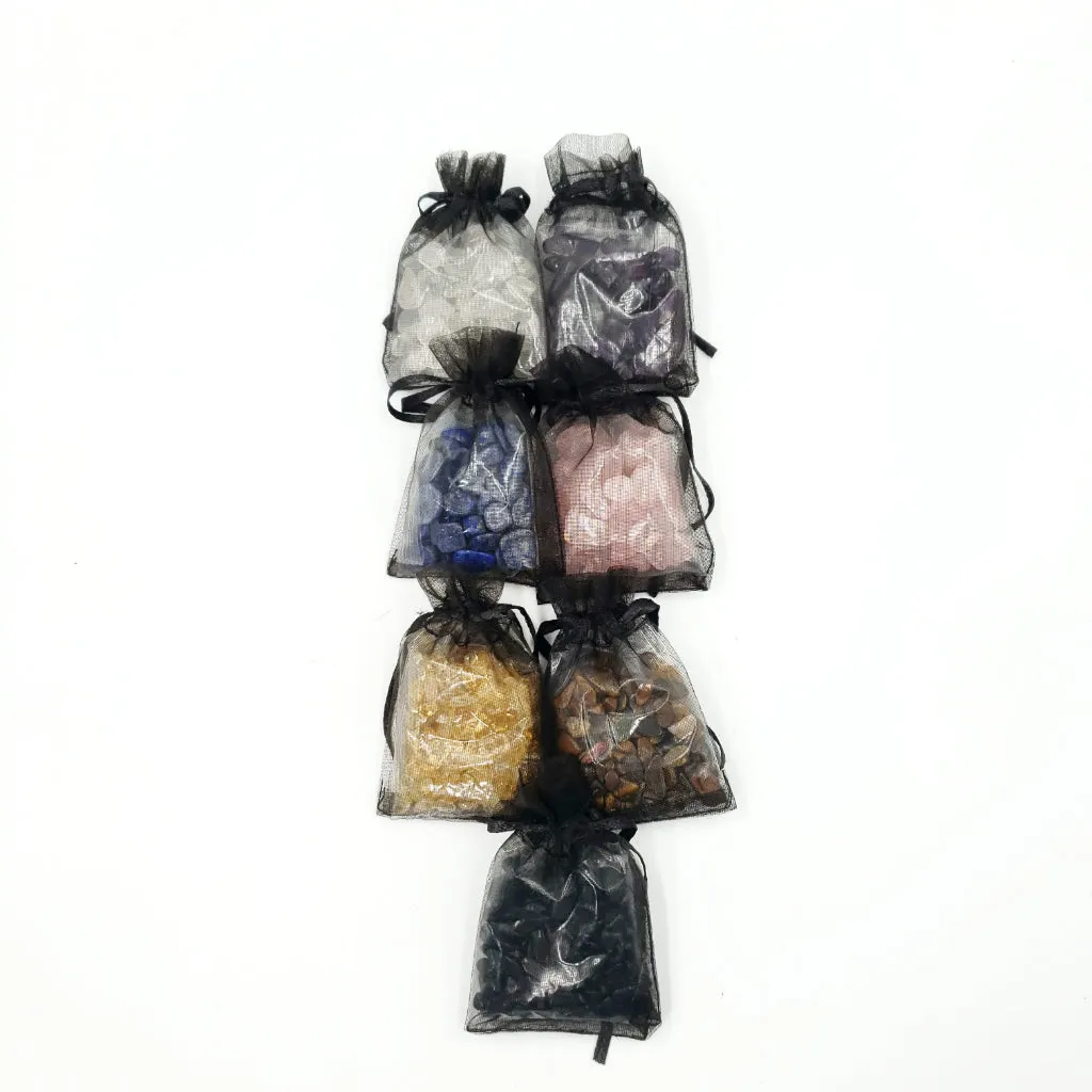 Chakra Chip Stone Set Crystal Set