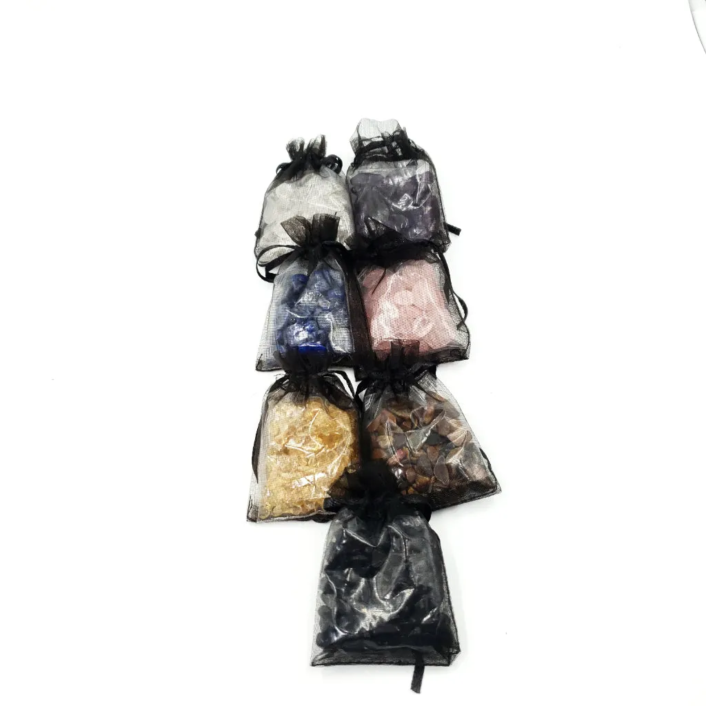 Chakra Chip Stone Set Crystal Set