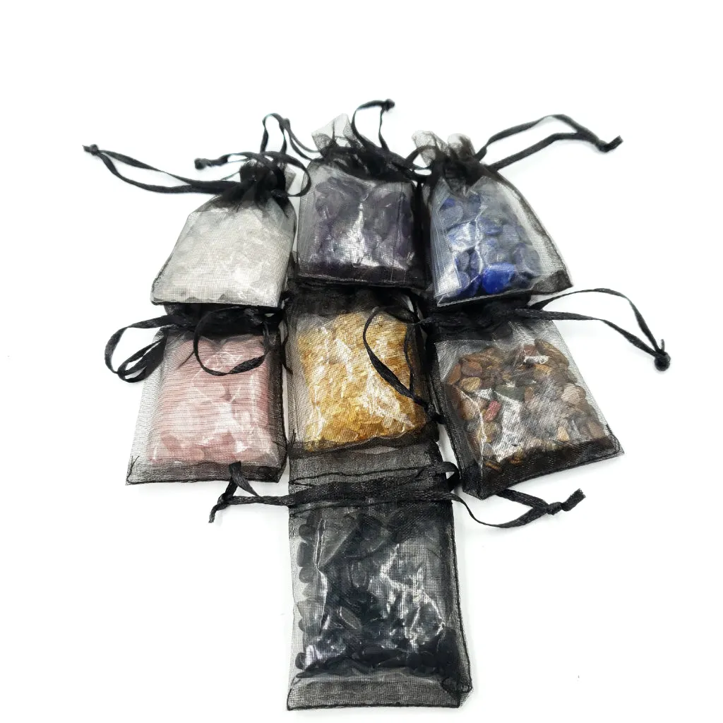 Chakra Chip Stone Set Crystal Set