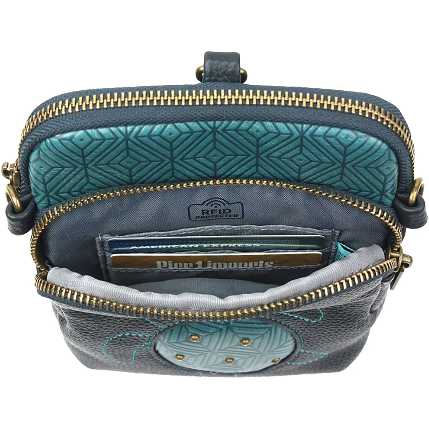 Chala Turtle Uni Cell Phone Crossbody Turquoise