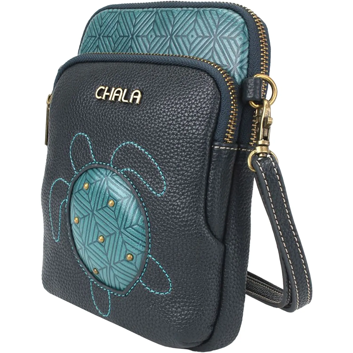Chala Turtle Uni Cell Phone Crossbody Turquoise