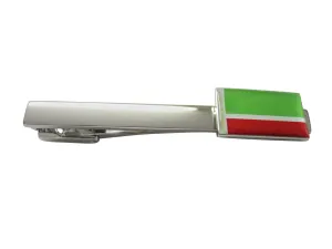Chechnya Flag Pendant Square Tie Clip