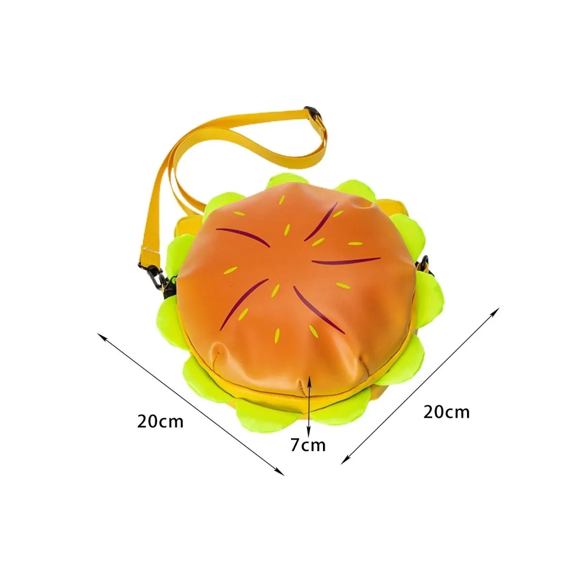Cheeseburger Backpack: Casual Laptop Storage Daypack