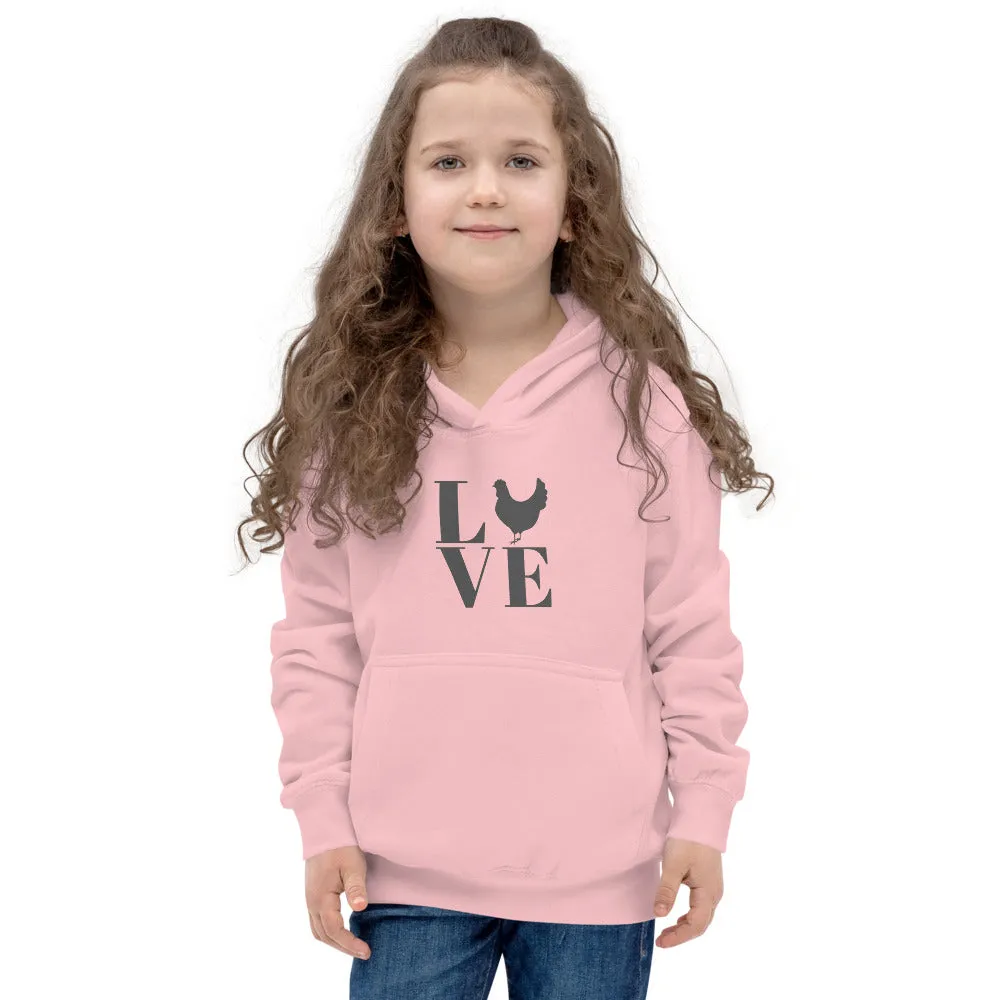 Chicken Love Kids Hoodie