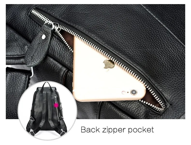 City Stride Leather Backpack - Commuter Backpack for Women - One Size