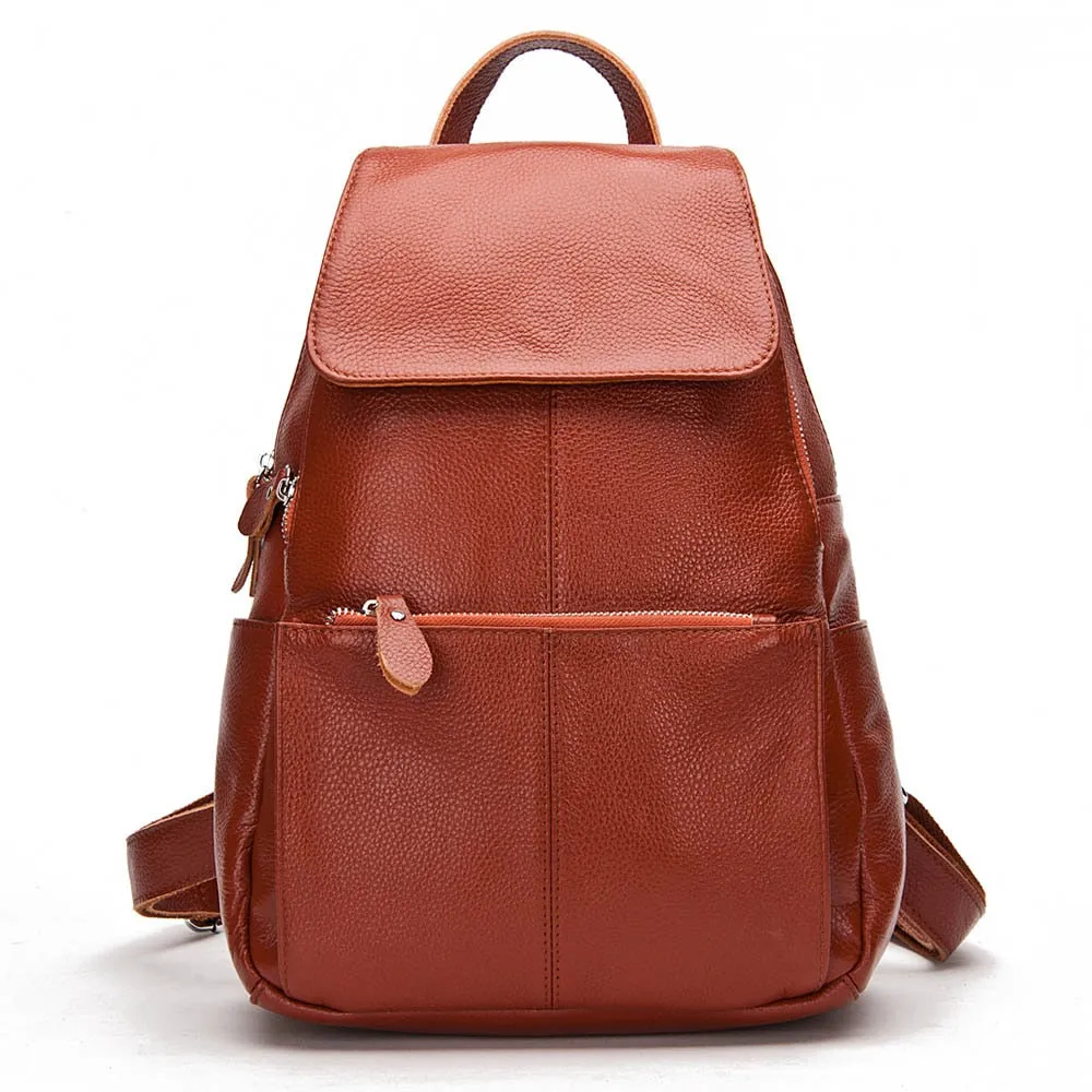 City Stride Leather Backpack - Commuter Backpack for Women - One Size