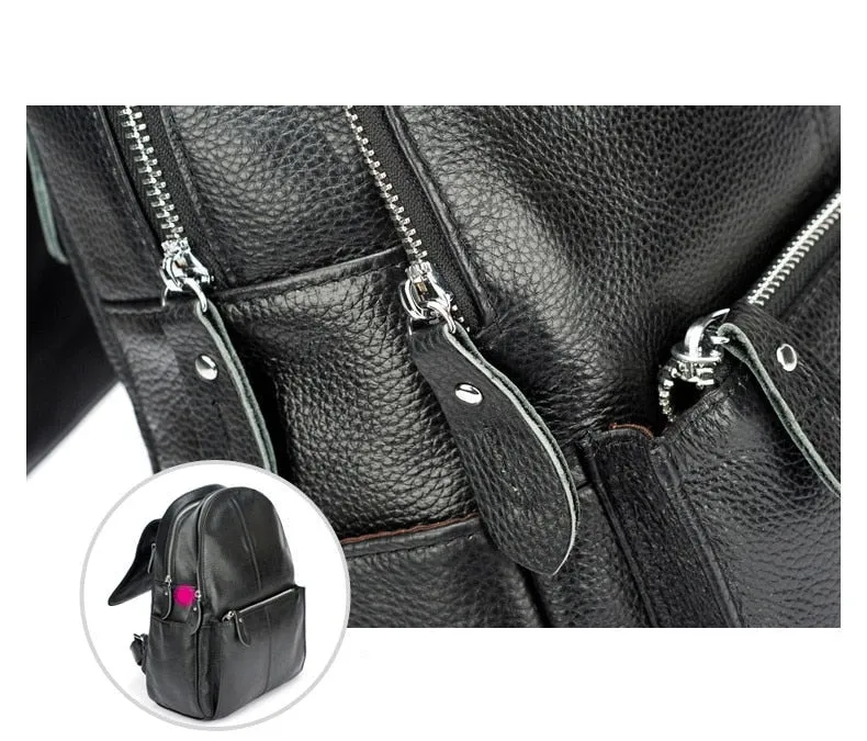 City Stride Leather Backpack - Commuter Backpack for Women - One Size
