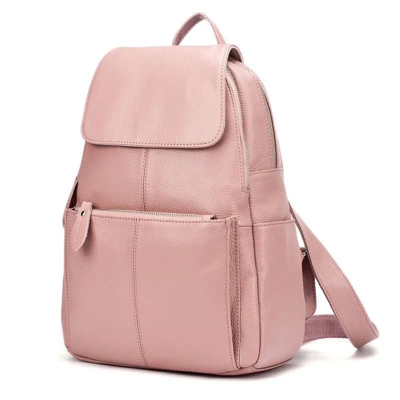 City Stride Leather Backpack - Commuter Backpack for Women - One Size
