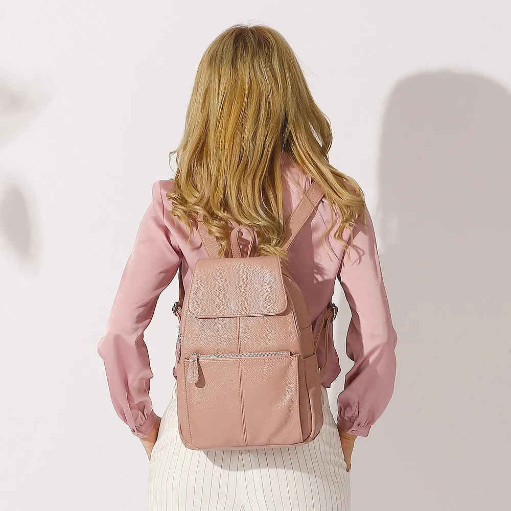 City Stride Leather Backpack - Commuter Backpack for Women - One Size