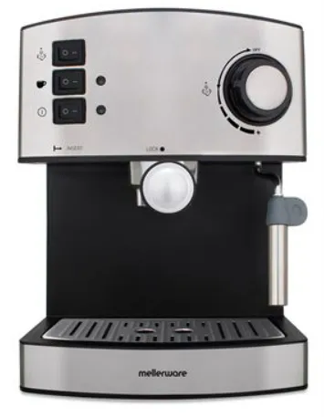 Coffee Maker Espresso Stainless Steel Brushed 15Bar 850W "Trento"