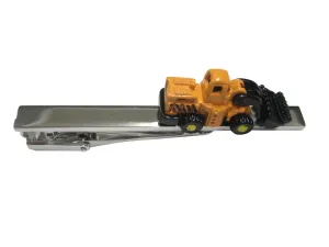 Colored Excavator Heavy Machinery Tie Clip