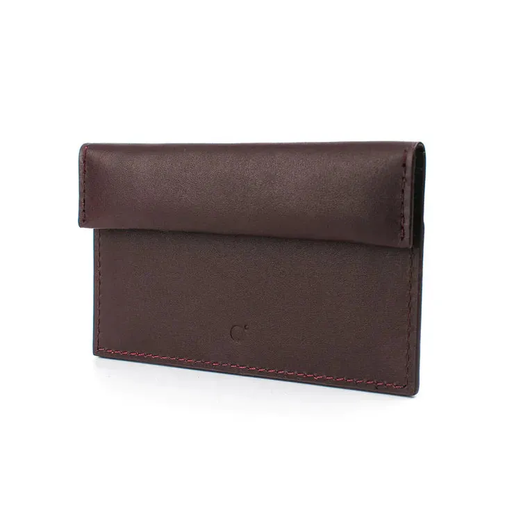 Compact Coin & Card Case in Black