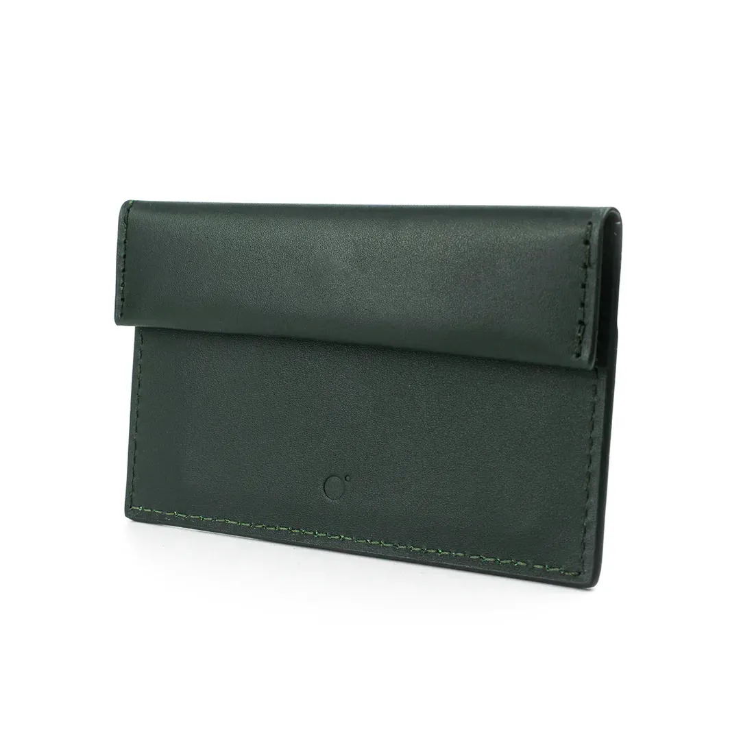Compact Coin & Card Case in Black