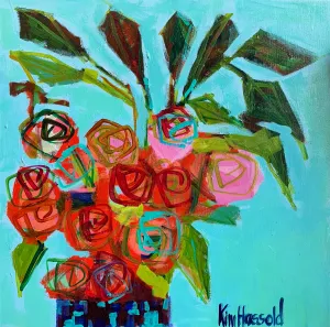 Coral Flowers - 20x20