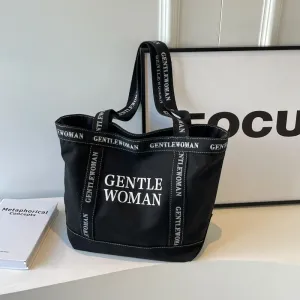 Creative Women's Letter Canvas High-grade Hand Shoulder Bags
