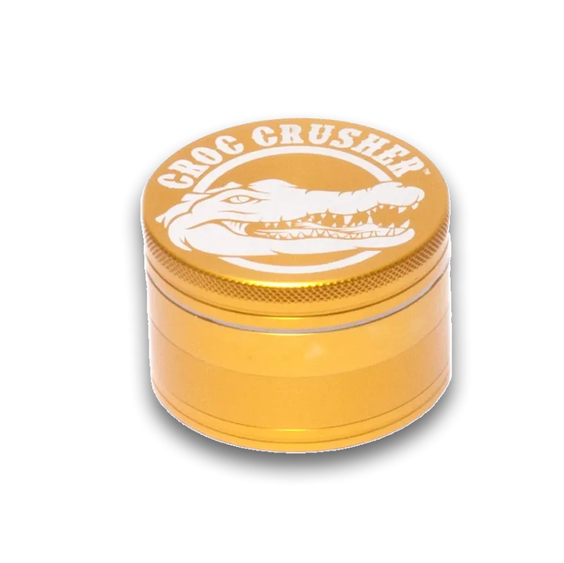 Croc Crusher - 2.5 Inch Herb Grinder (Gold)