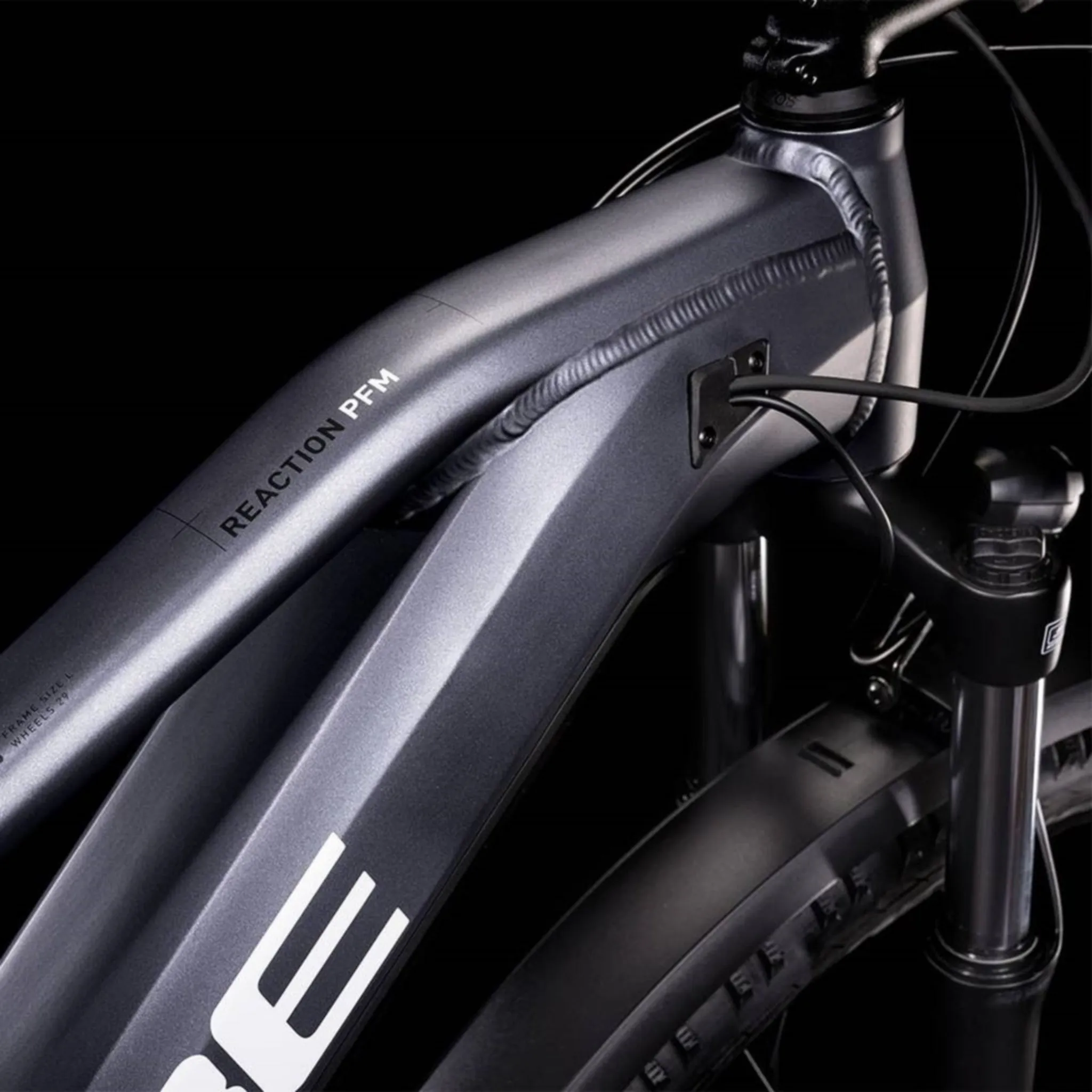 Cube Reaction Hybrid Performance 500 Allroad Electric Bike 504Wh Battery Metallic Grey 'n' White