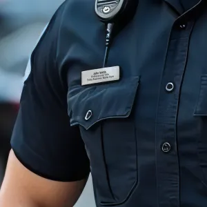 Custom Engraved Name Tag Badges – Personalized Identification with Pin