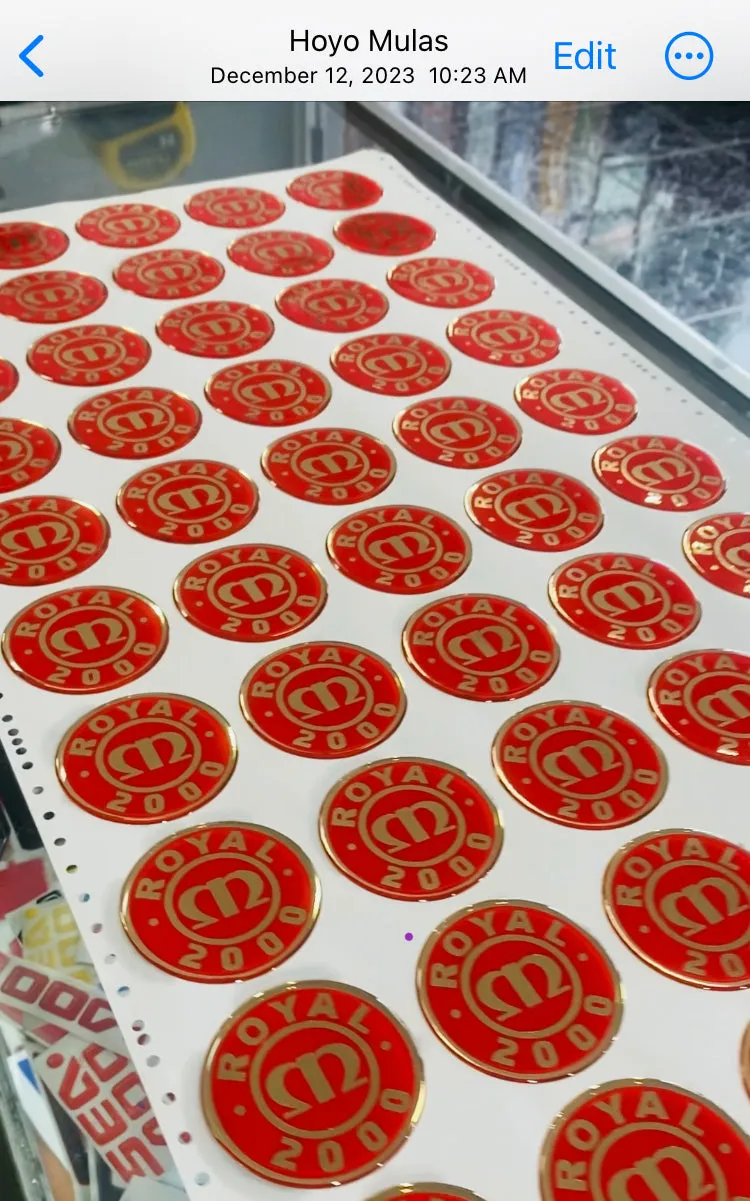 CUSTOM STICKERS WORK