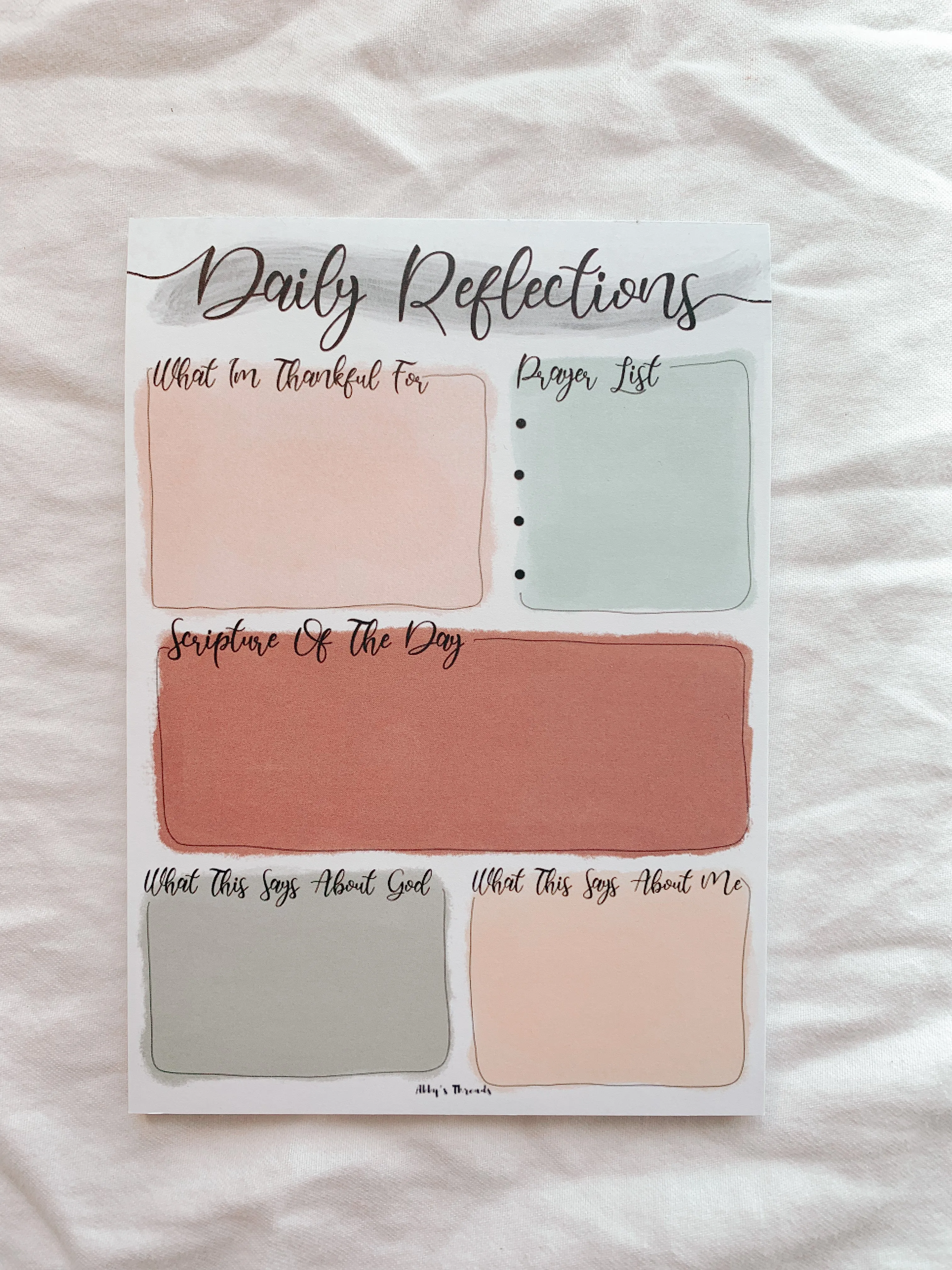 Daily reflections Notepad