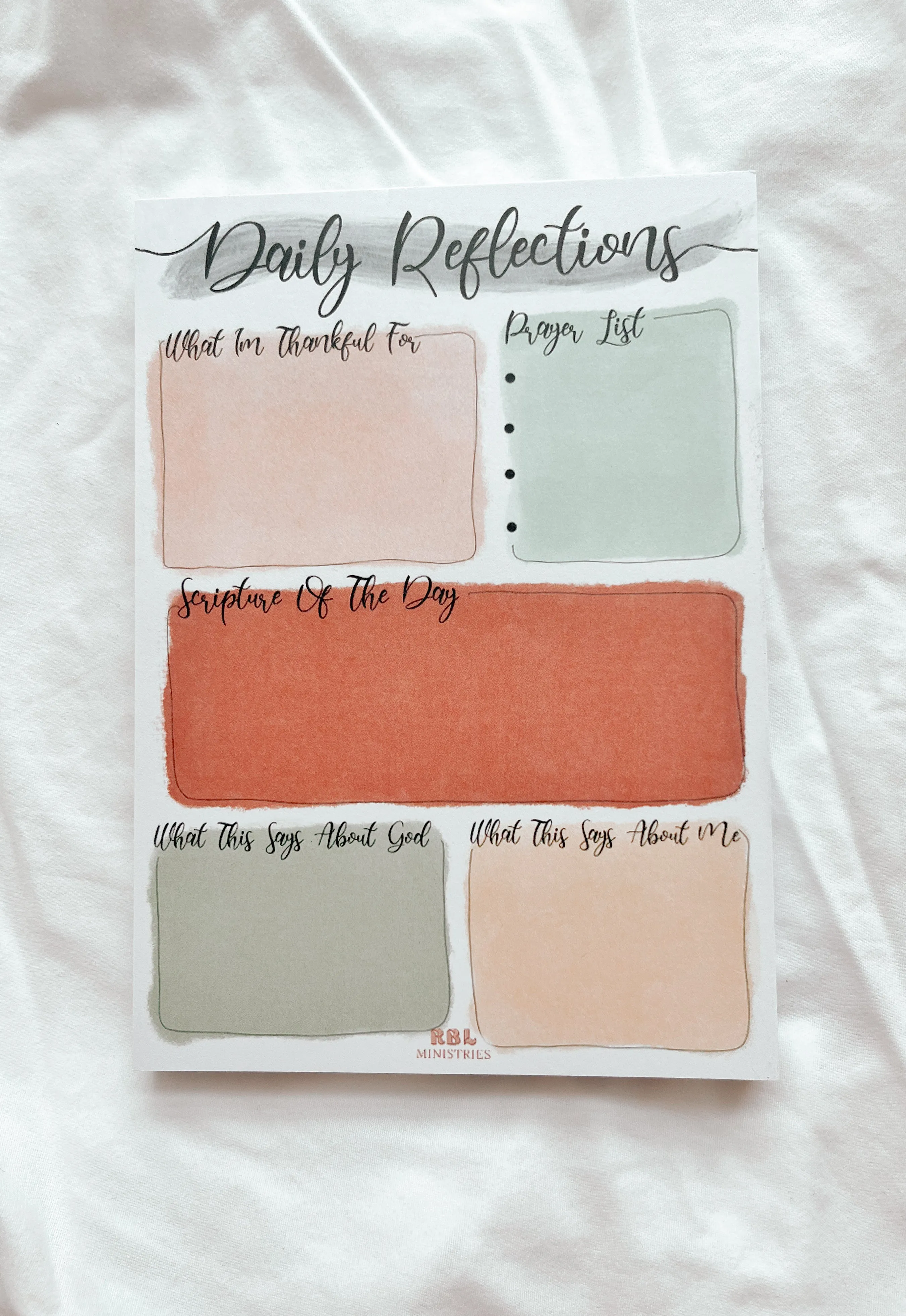 Daily reflections Notepad