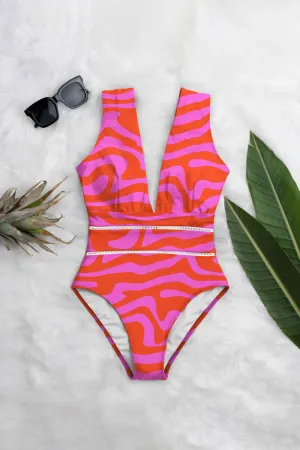 Deep plunge One-Piece