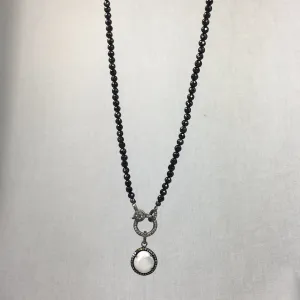 Diamond Statement Clasp Spinel Necklace