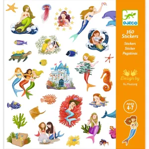 Djeco - Mermaids stickers