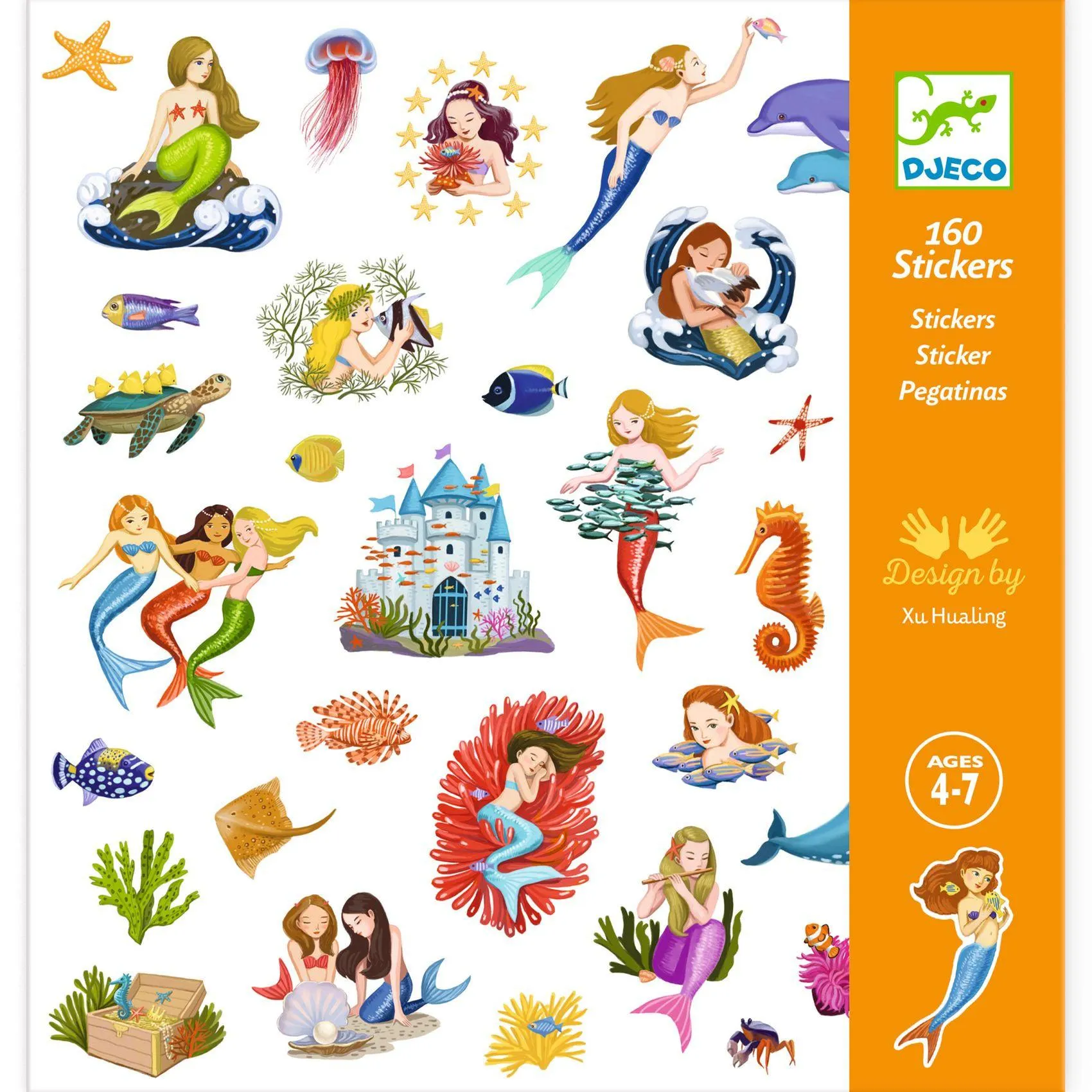 Djeco - Mermaids stickers