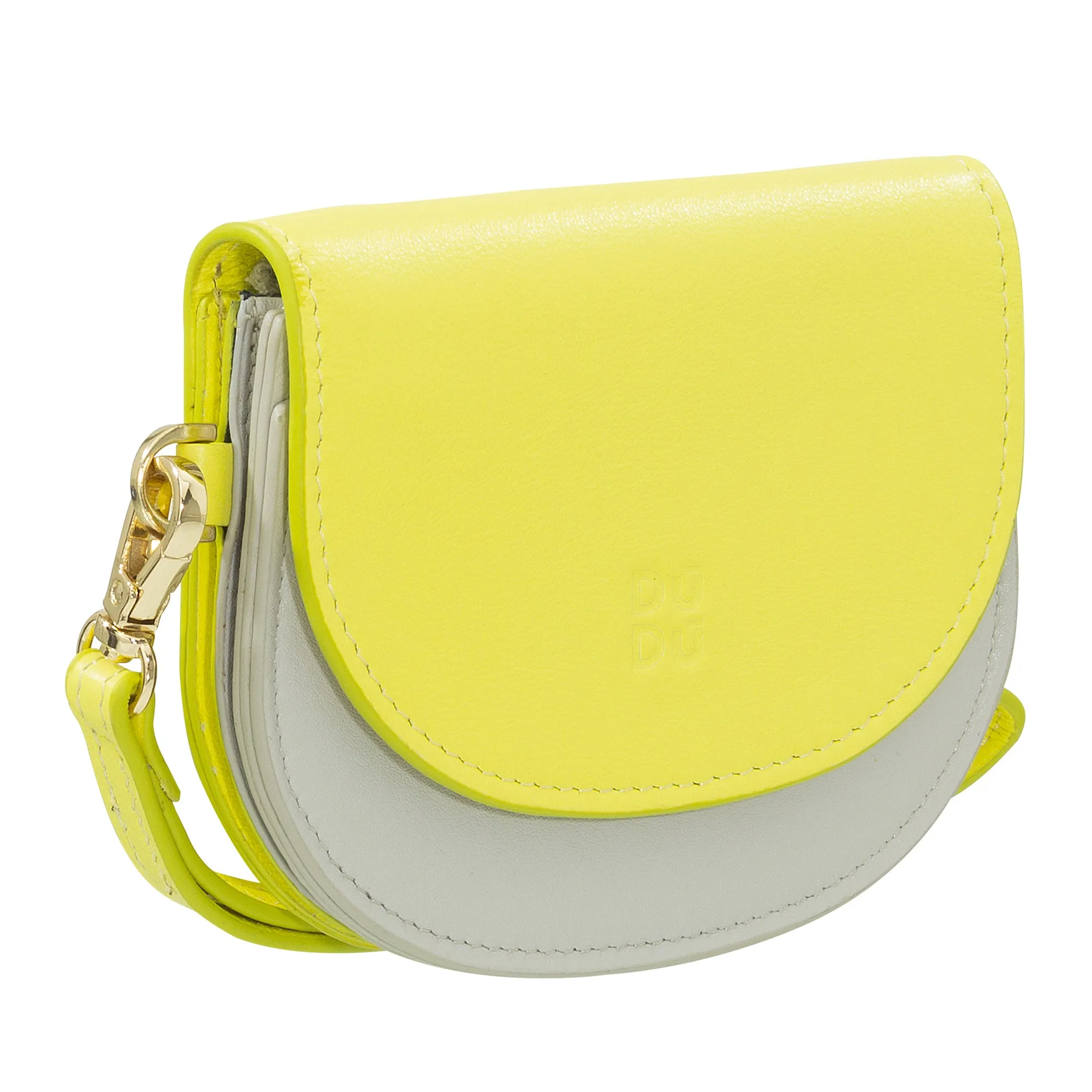 DUDU Women's Wall Wallet Wallet, Small Colorful Portfolio Portamonete Carter Banknotes with Laccetto