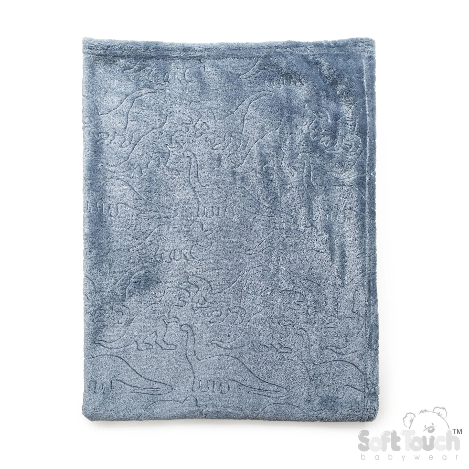 DUSTY BLUE DINOSAURS EMBOSSED WRAP - (PK6) FBP300-BP-DB