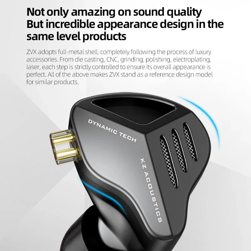 Dynamic HIFI Bass Earphones - 1 Dynamic Driver - In Ear Monitor Headphones - Sport Noise Cancelling Headset