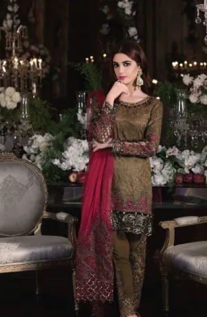 Eid dresses 2017 in chiffon by maria b Model#Eid 279