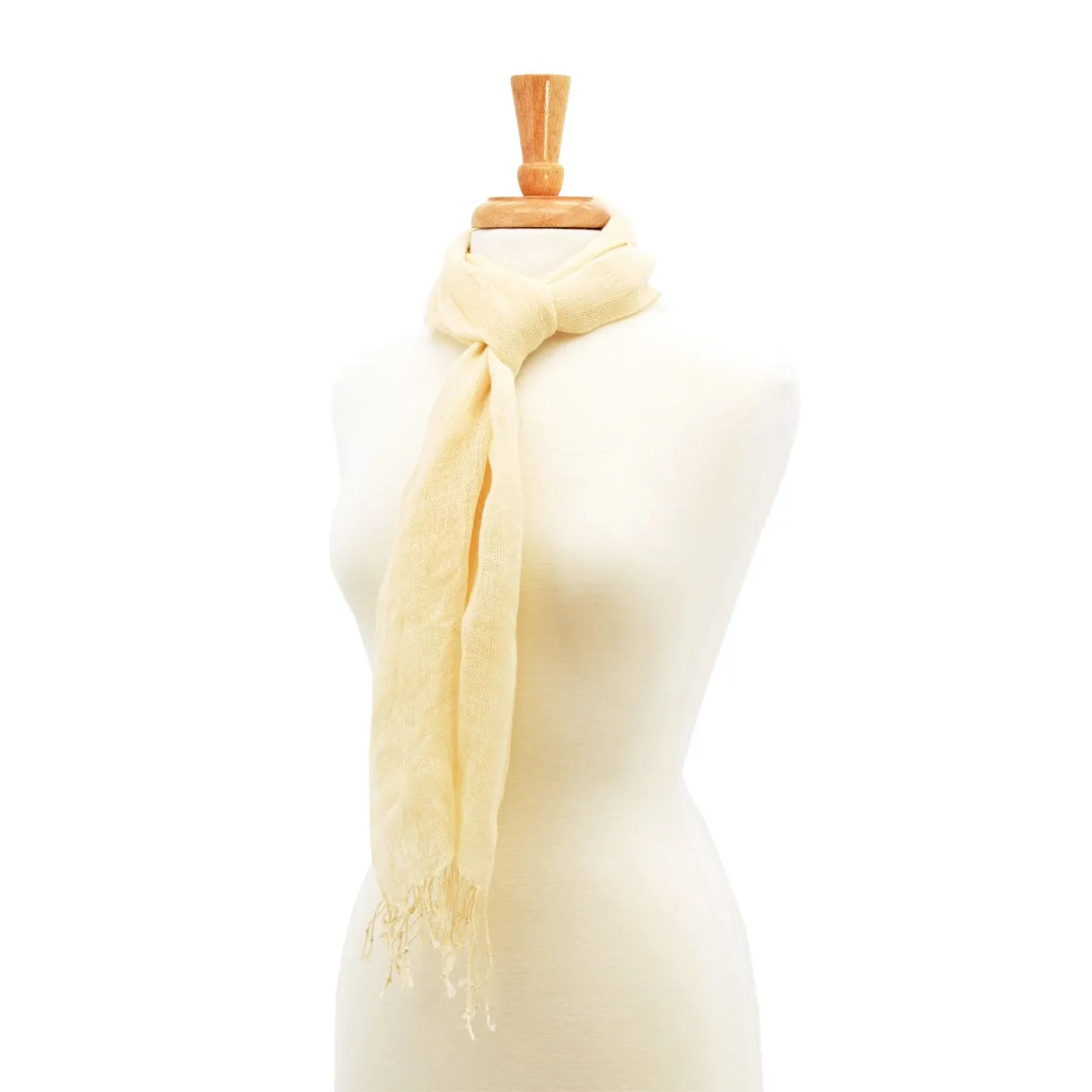 Ella Solid Print with Trim Scarf