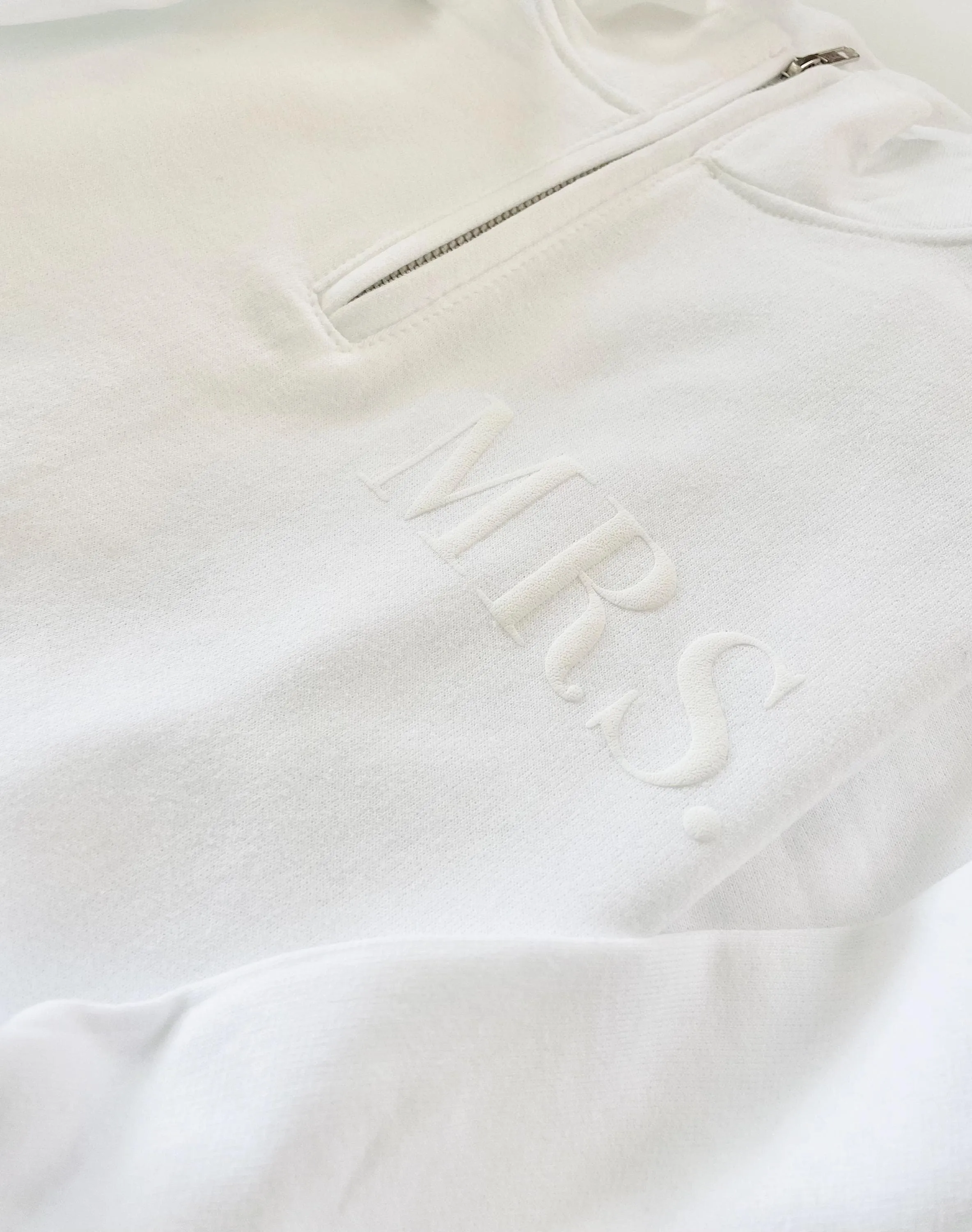 Embossed Bridal Sweatsuit Honeymoon Outfit